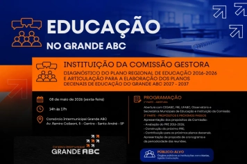 Consórcio ABC instala comissão para coordenar novo ciclo do Plano Regional de Educação