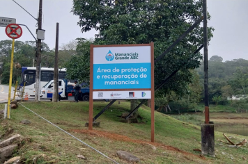 Com foco em proteção ambiental, Consórcio ABC inicia sinalização visual das áreas de mananciais da região