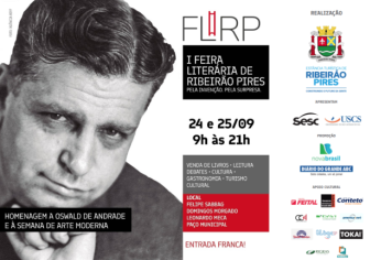 1ª Feira Literária de Ribeirão Pires começa neste sábado (24/9)