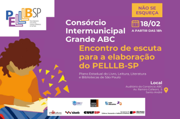 Consórcio ABC recebe contribuições para Plano Estadual do Livro na terça-feira (18/2)