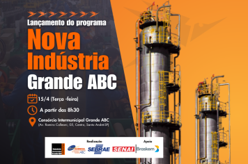 Programa Nova Indústria Grande ABC será lançado na próxima terça-feira (15/4)