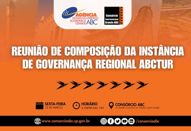 Consórcio ABC recebe reunião de composição da instância de governança regional de turismo