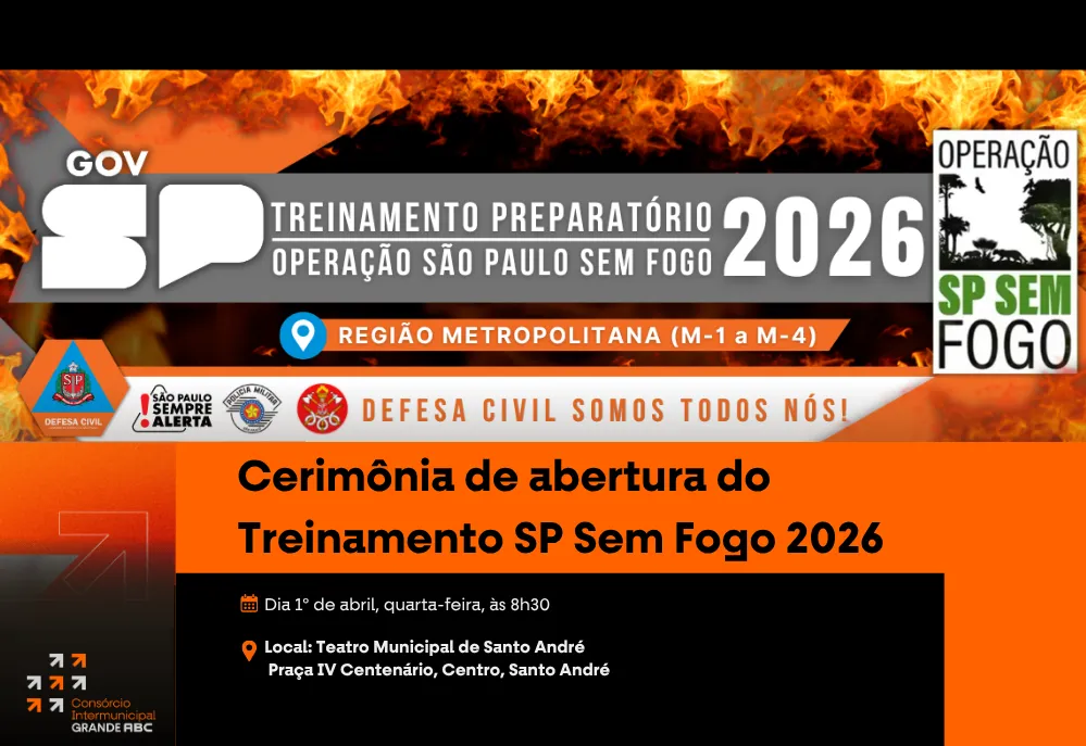 Grande ABC recebe treinamento estadual para prevenção e combate a incêndios