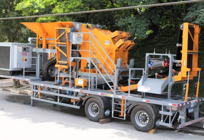 Consórcio ABC conquista usina móvel de resíduos da construção civil