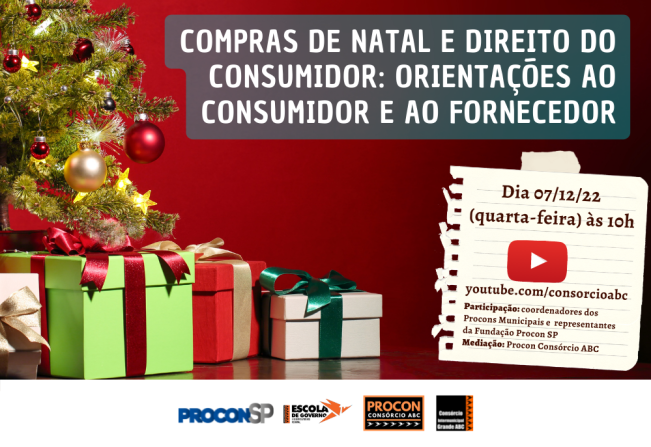 Consórcio ABC promove live com orientações sobre compras de Natal