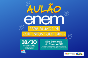 Grande ABC recebe Aulão Preparatório do Enem 2025 neste sábado